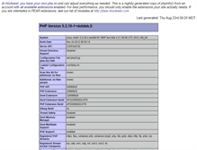 Tablet Screenshot of phpinfo.modwest.com