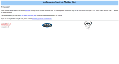 Desktop Screenshot of mailman.modwest.com