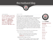 Tablet Screenshot of blog.modwest.com